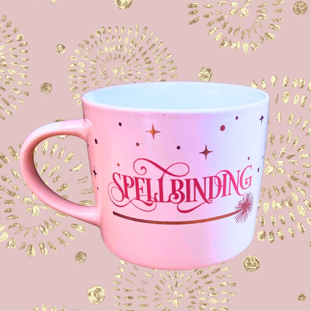 Wicked Movie Good Witch Glinda Pink “Spellbinding” Mug, Zak’s, 15 oz